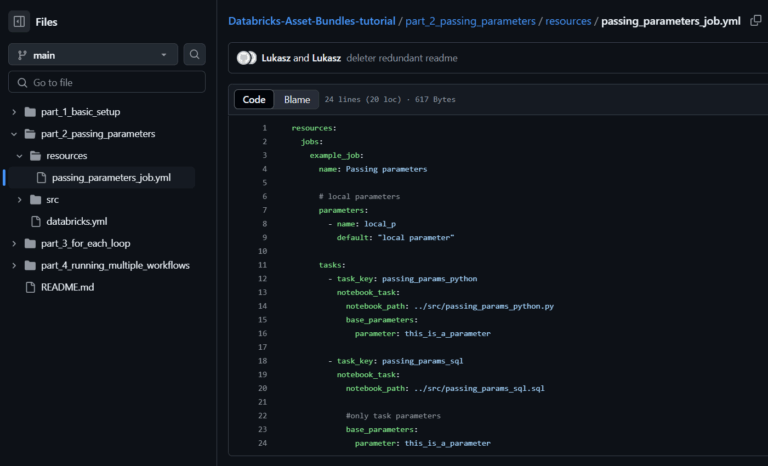 Passing Parameters in Databricks Asset Bundles - dateonic.